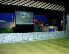 sewa lcd screen proyektor dengan background